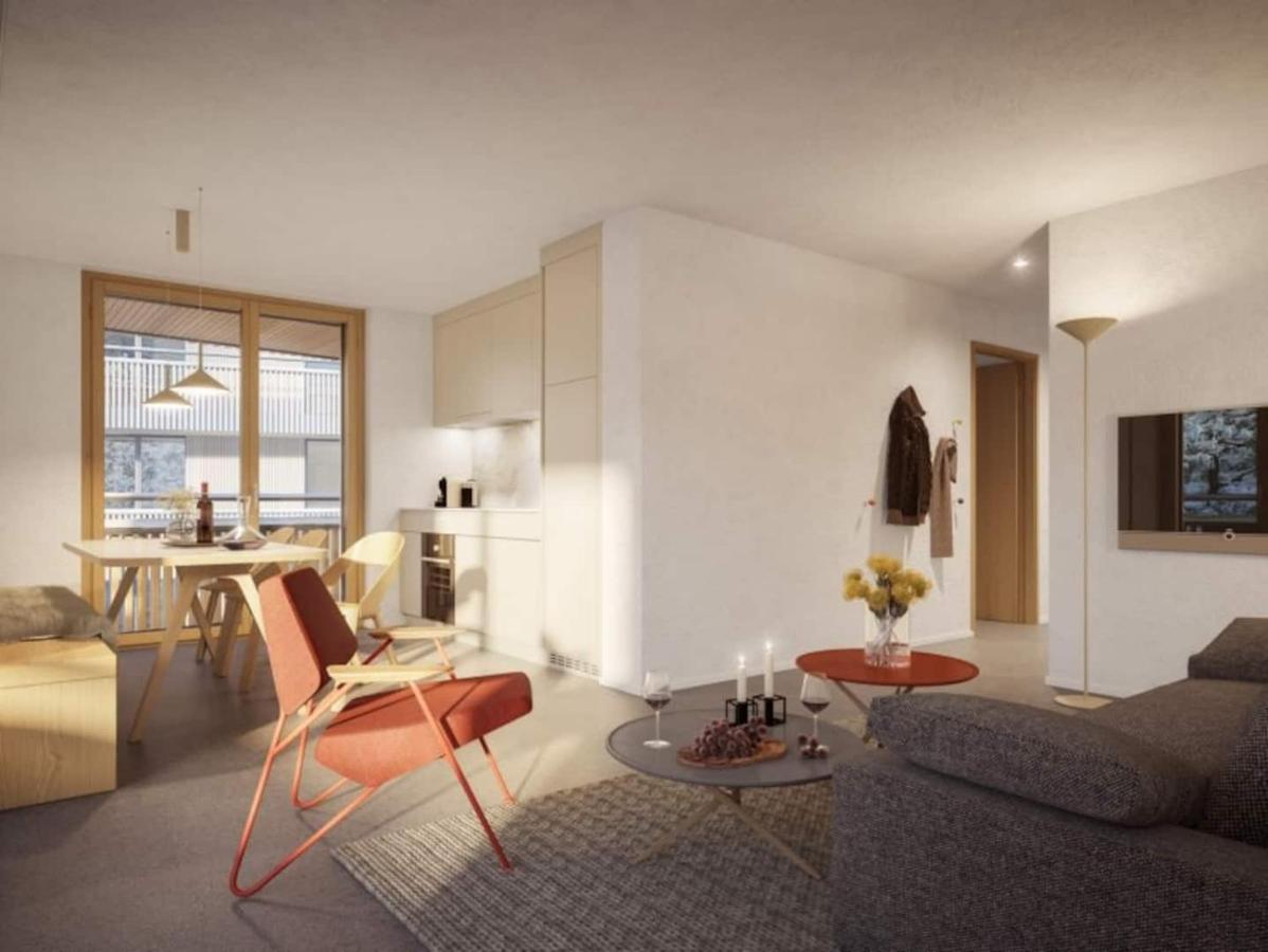 Ferienwohnung 3,5 Zimmer Direkt An Ski- Und Bikepiste Flims Exteriör bild